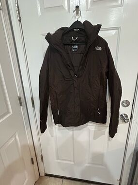 The North Face Women's Dark Brown Hooded Ski Jacket